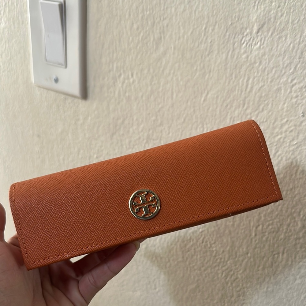 Tory Burch Orange Glasses Case